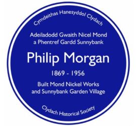 An image of the blue plaque for Philip Morgan